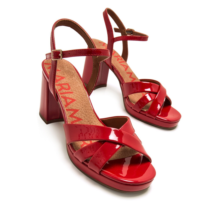 SANDALIAS DE MUJER MARIAMARE CEFALU ROJO 68647 60520 - Querol online