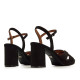 SANDALIAS DE MUJER MARIAMARE CEFALU NEGRO 68647 60521 - Querol online