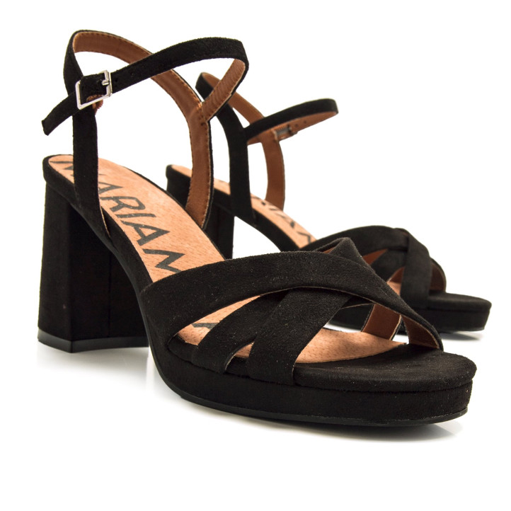 SANDALIAS DE MUJER MARIAMARE CEFALU NEGRO 68647 60521 - Querol online