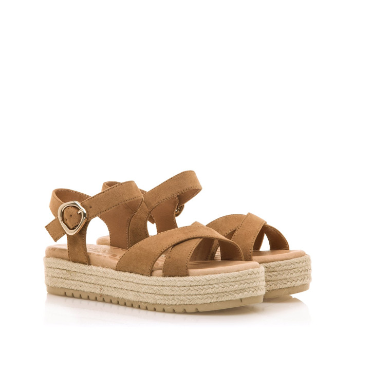 SANDALIAS DE MUJER MUSTANG AMELIE MARRON 53358 60279 - Querol online