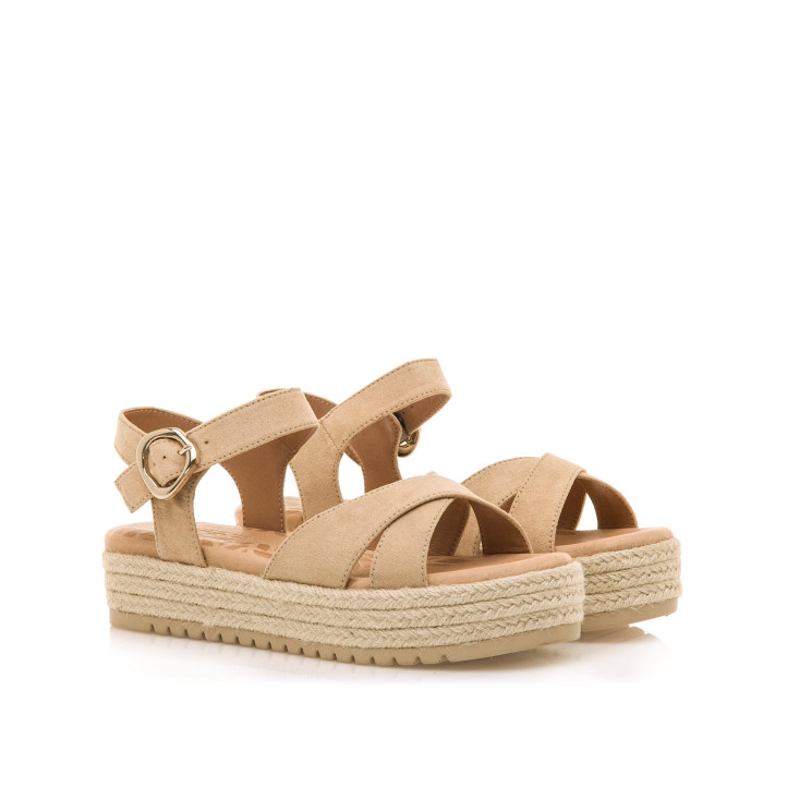 SANDALIAS DE MUJER MUSTANG AMELIE BEIGE 53358 60277 - Querol online