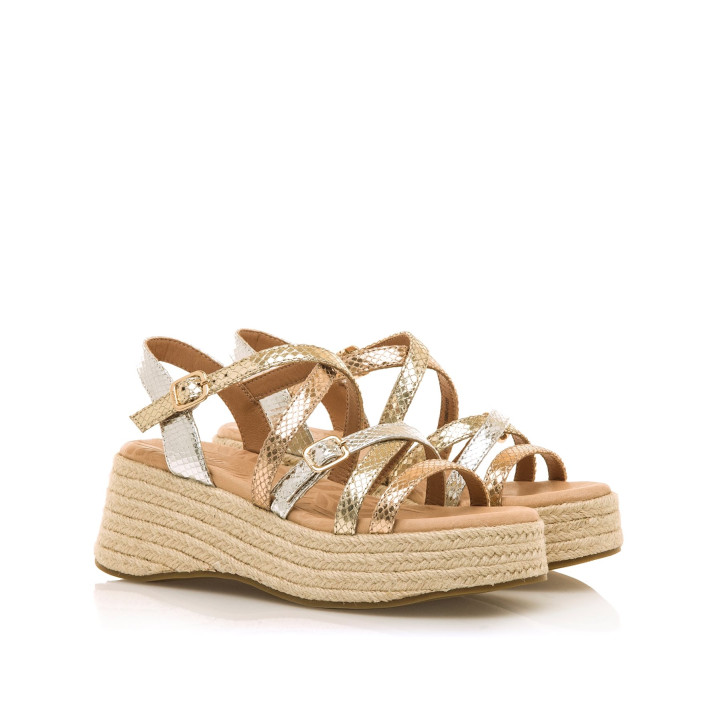 SANDALIAS DE MUJER MUSTANG GIORGIA ORO 59897 60379 - Querol online