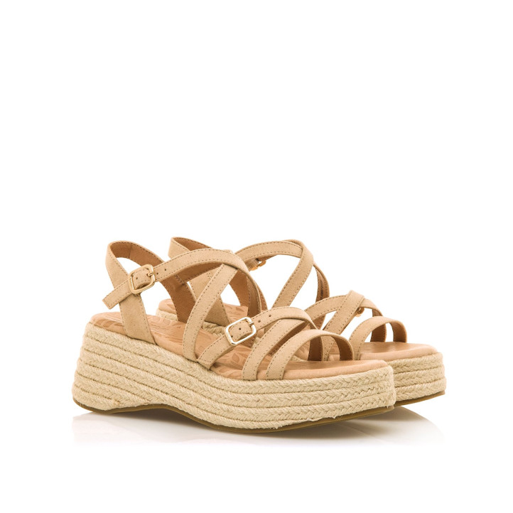 SANDALIAS DE MUJER MUSTANG GIORGIA BEIGE 59897 60375 - Querol online