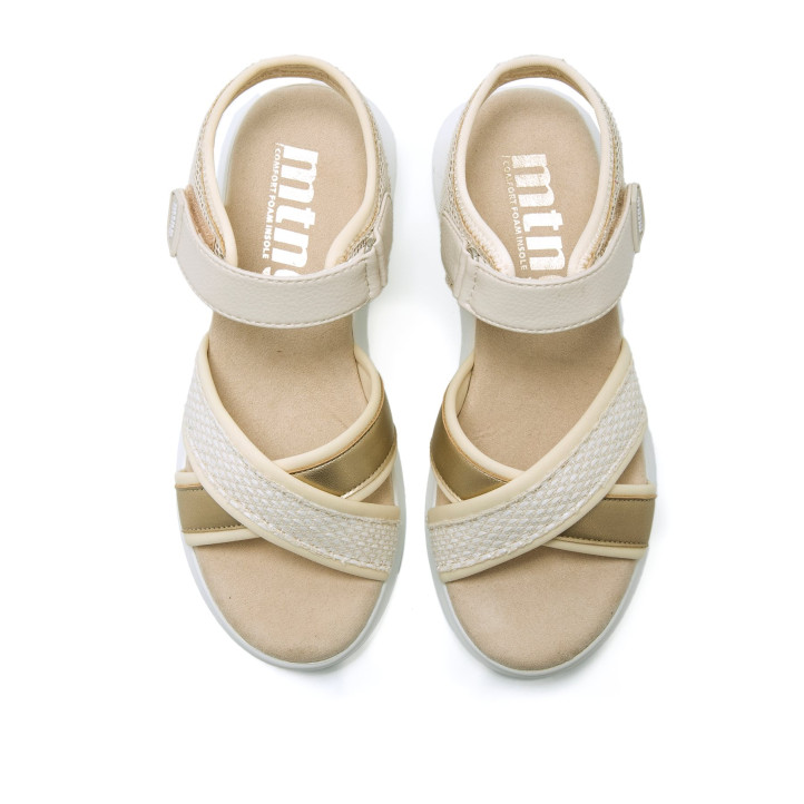 SANDALIAS DE MUJER MUSTANG COTTON BLANCO 60450 60403 - Querol online