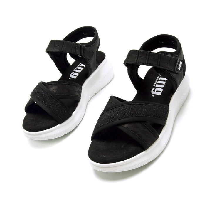 SANDALIAS DE MUJER MUSTANG COTTON NEGRO 60450 60405 - Querol online