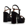 SANDALIAS DE MUJER MARIAMARE ROSETA NEGRO 68529 60464