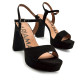 SANDALIAS DE MUJER MARIAMARE ROSETA NEGRO 68529 60464 - Querol online