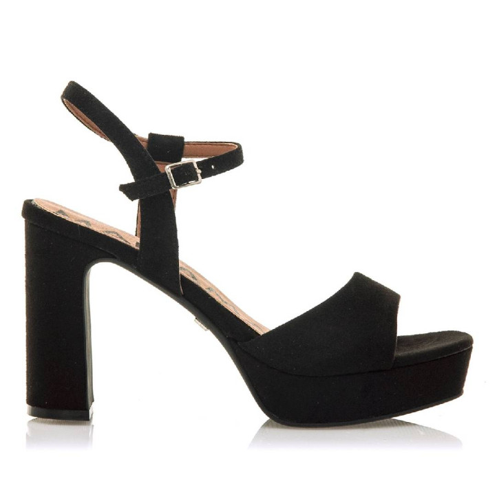 SANDALIAS DE MUJER MARIAMARE ROSETA NEGRO 68529 60464 - Querol online