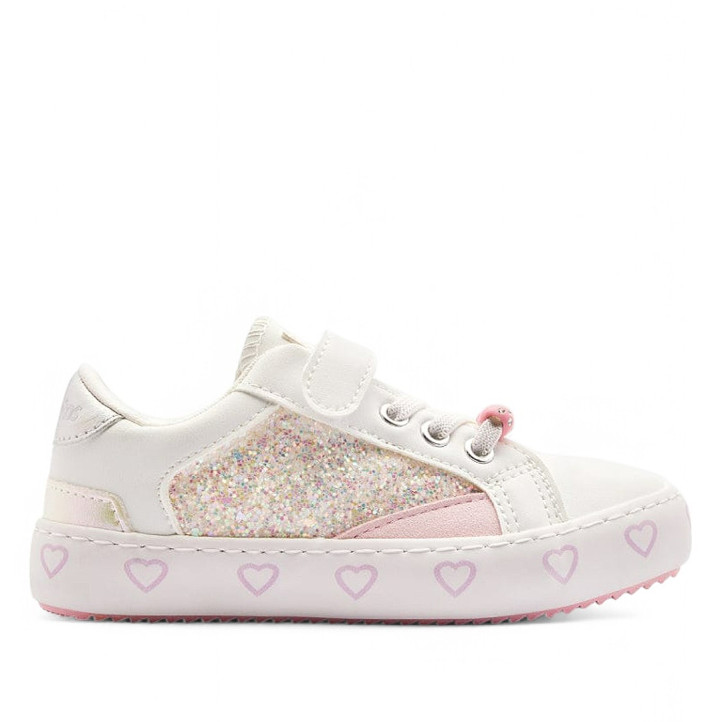 Zapatillas deporte Conguitos blancas con glitter y cuentas y de colores - Querol online