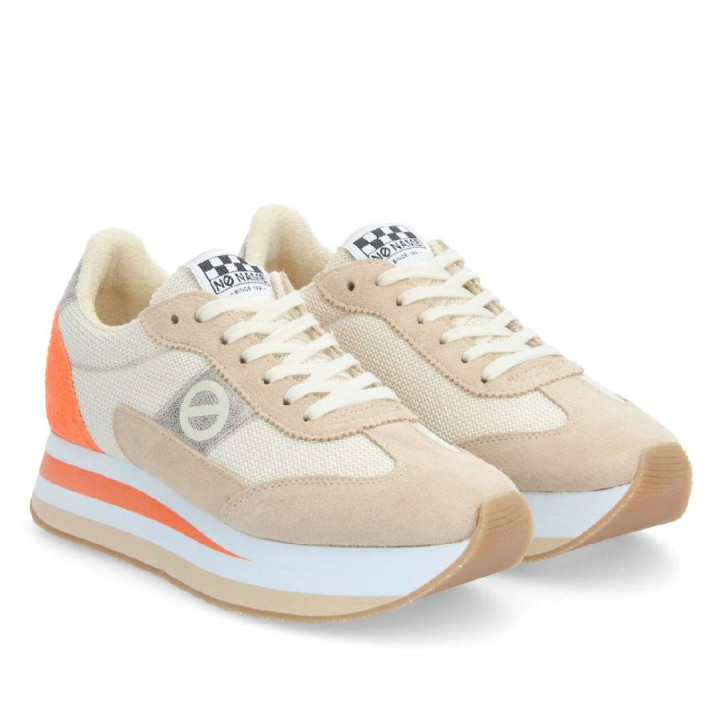 Zapatillas urban No Name flex m jogger w orange/beige/off white para mujer - Querol online