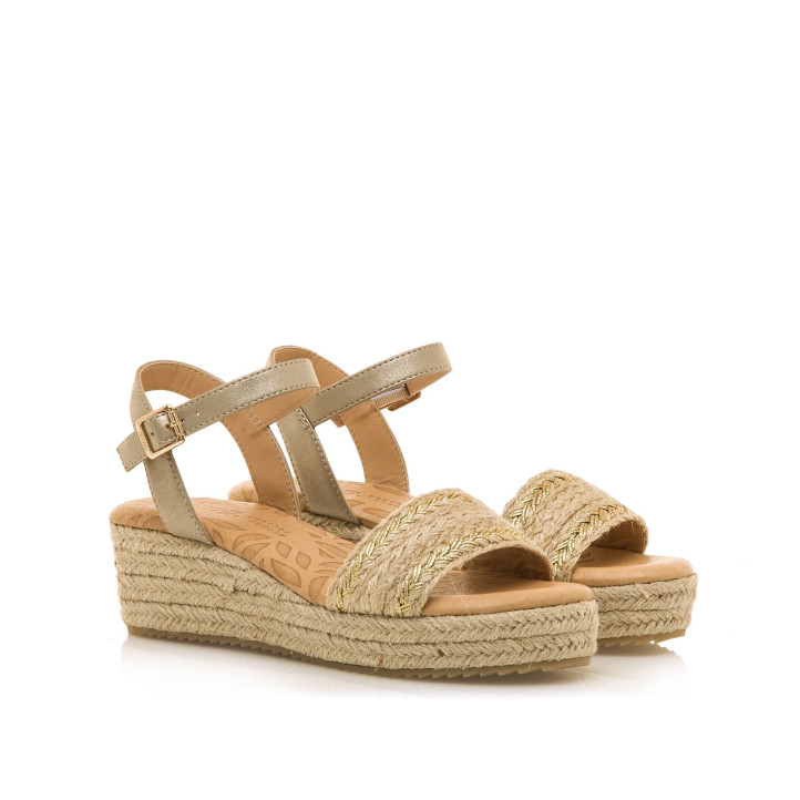 SANDALIAS DE MUJER MUSTANG LITA ORO 59906 60383 - Querol online