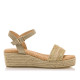 SANDALIAS DE MUJER MUSTANG LITA ORO 59906 60383 - Querol online