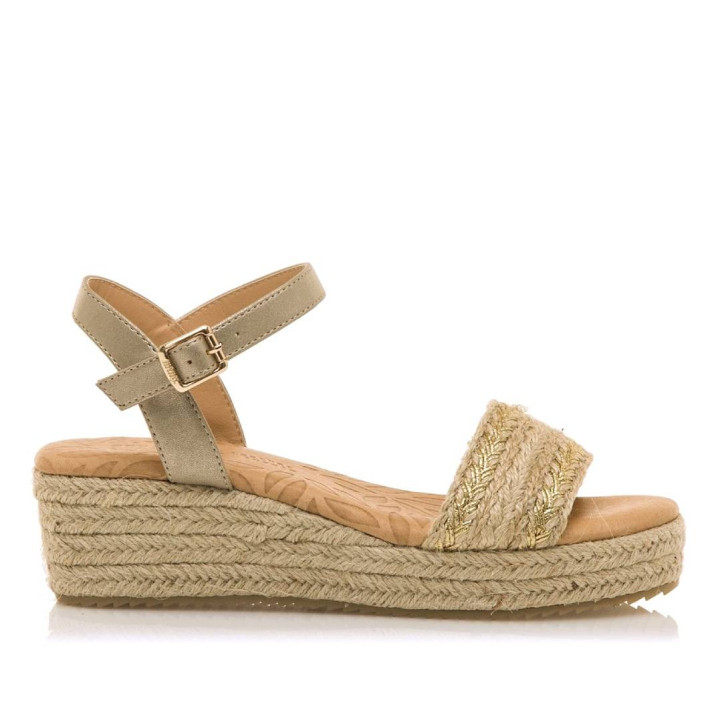 SANDALIAS DE MUJER MUSTANG LITA ORO 59906 60383 - Querol online