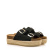 SANDALIAS DE MUJER MUSTANG PERLA NEGRO 53043 60260 - Querol online