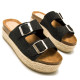 SANDALIAS DE MUJER MUSTANG PERLA NEGRO 53043 60260 - Querol online