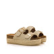 SANDALIAS DE MUJER MUSTANG PERLA ORO 53043 60261 - Querol online