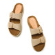 SANDALIAS DE MUJER MUSTANG PERLA ORO 53043 60261 - Querol online