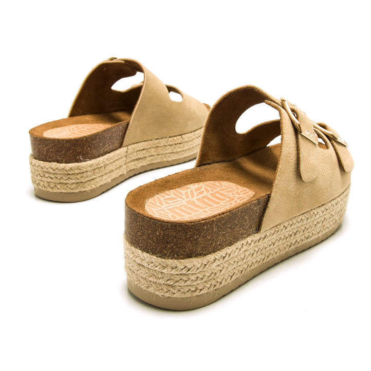 SANDALIAS DE MUJER MUSTANG PERLA BEIGE 53043 60262 - Querol online