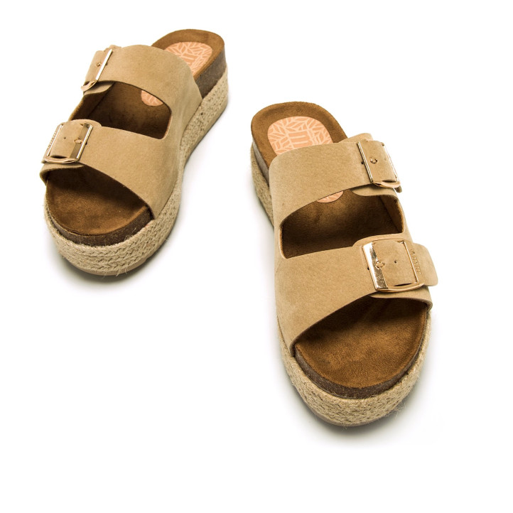 SANDALIAS DE MUJER MUSTANG PERLA BEIGE 53043 60262 - Querol online