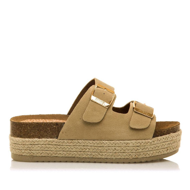 SANDALIAS DE MUJER MUSTANG PERLA BEIGE 53043 60262 - Querol online