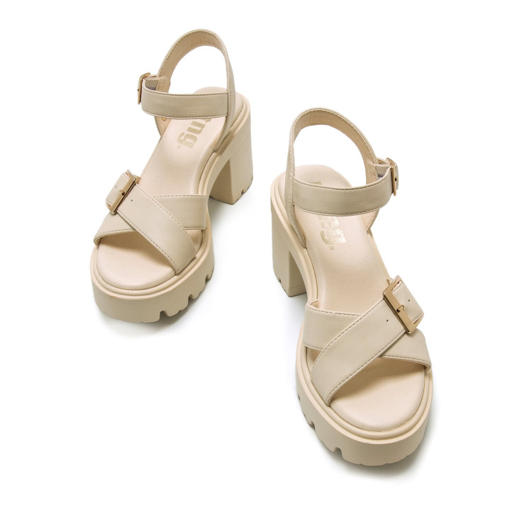 SANDALIAS DE MUJER MUSTANG SABA BEIGE 59863 60372 - Querol online