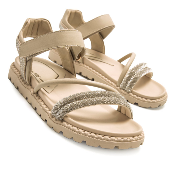 SANDALIAS DE MUJER MARIAMARE FRAINE BEIGE 68557 60485 - Querol online