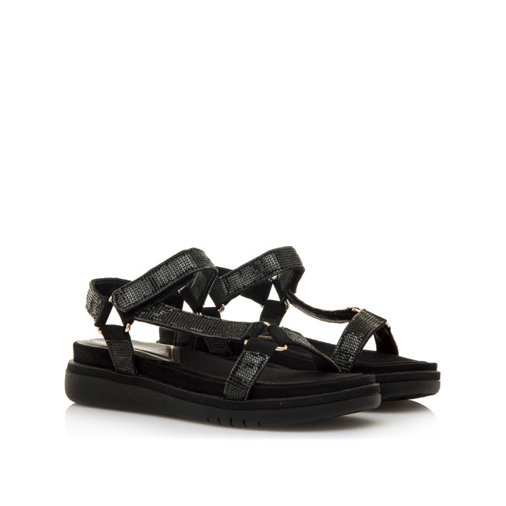 SANDALIAS DE MUJER MARIAMARE CICALA NEGRO 68574 60501 - Querol online