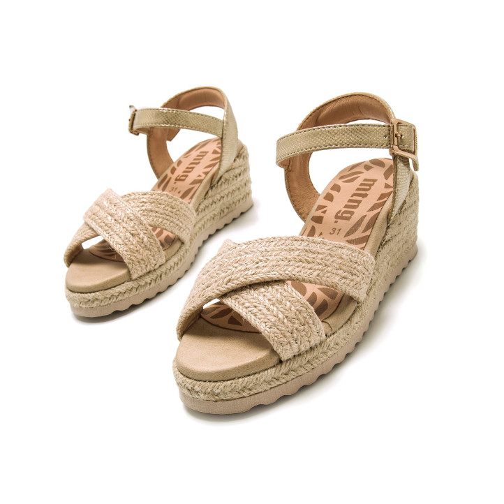 SANDALIAS DE NIñO MTNG KIDS PADME BEIGE 49072 60219 - Querol online