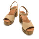 SANDALIAS DE MUJER MUSTANG COYOTE BEIGE 53903 60348 - Querol online