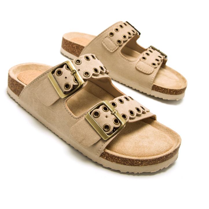 SANDALIAS DE MUJER MUSTANG LAZY BEIGE 59963 60400 - Querol online