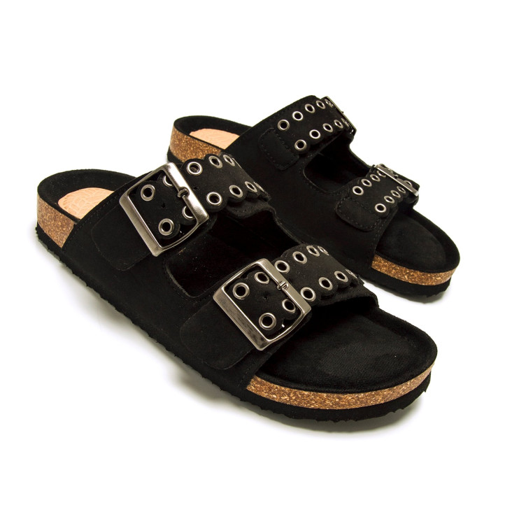 SANDALIAS DE MUJER MUSTANG LAZY NEGRO 59963 60401 - Querol online