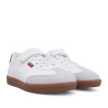 Sabatilles esport Levi's jackson blanques amb sola caramel