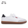 Zapatillas deporte Levi's jackson blancas con suela caramelo