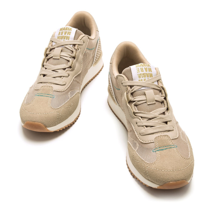 DEPORTIVAS DE MUJER MARIAMARE LIVANA BEIGE 63447 60079 - Querol online