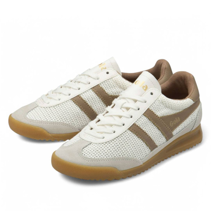 Zapatillas urban Gola tornado zhepyr white con light caramel para mujer - Querol online