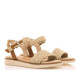 Sandàlies planes Mustang marie jute natural - Querol online