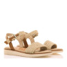 Sandalias planas Mustang marie yute natural