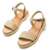 Sandalias planas Mustang marie yute natural
