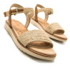 Sandalias planas Mustang marie yute natural