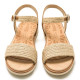 Sandàlies planes Mustang marie jute natural - Querol online