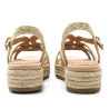 Sandalias plataformas Mustang amelie con tiras de yute y plataforma