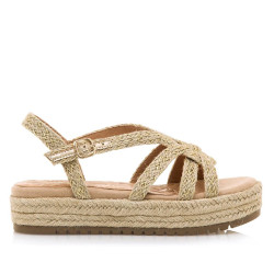 Sandàlies plataformes Mustang amelie amb tires de jute i plataforma