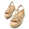 Sandalias plataformas Mustang amelie con tiras de yute y plataforma