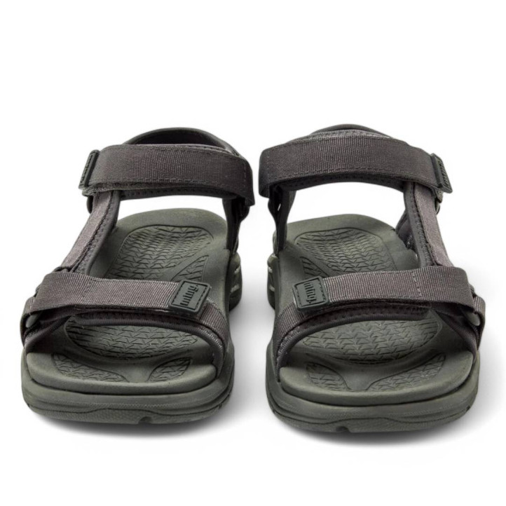 Sandalias planas Mustang tornado negras estilo trekking - Querol online