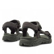 Sandalias planas Mustang tornado negras estilo trekking - Querol online