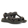 Sandalias planas Mustang tornado negras estilo trekking