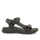 Sandalias planas Mustang tornado negras estilo trekking - Querol online