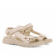 Sandalias planas Mustang tornado beige estilo trekking - Querol online