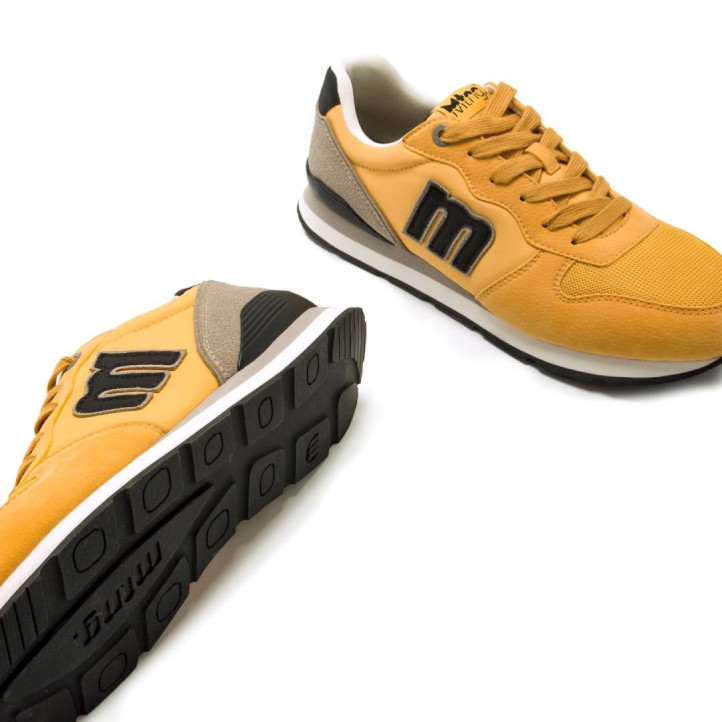 Zapatillas deportivas Mustang joggo classic amarillo mostaza - Querol online