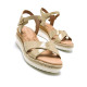 SANDALIAS DE MUJER MUSTANG ELIF ORO 59916 60397 - Querol online